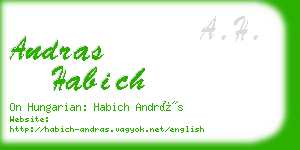 andras habich business card